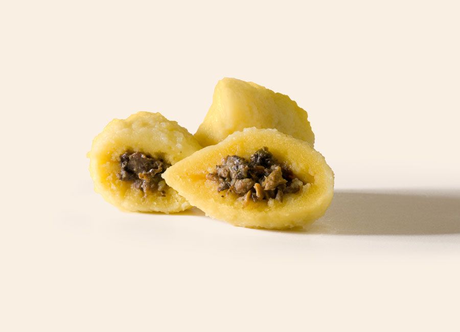 Pacenti Gnocchi gevuld met eekhoorntjesbrood en witte truffel